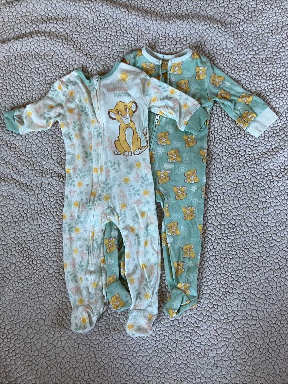 3pack Disney Baby Footed One-Piece Sleepers  or Playsuits